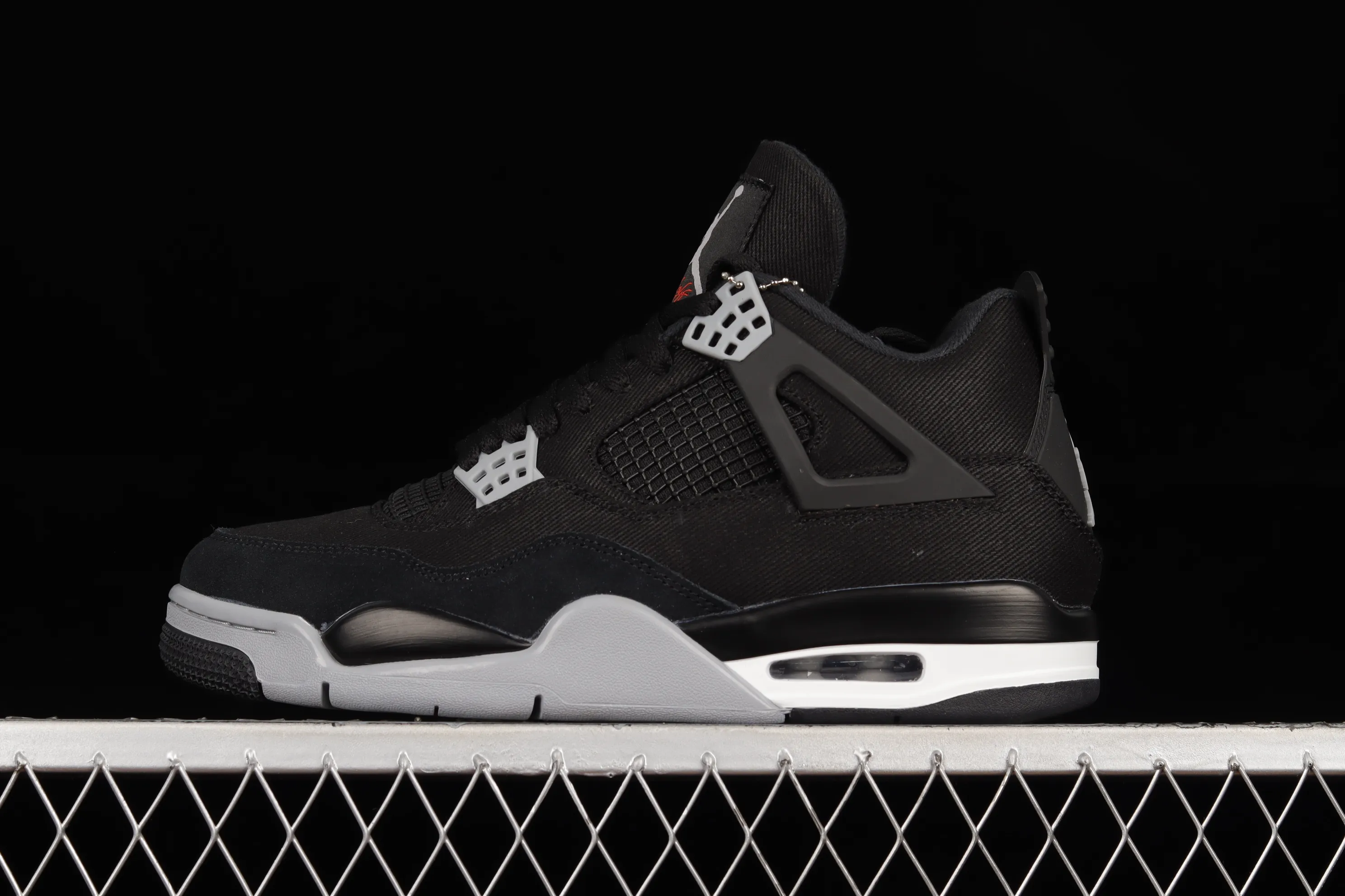 All categories Air Jordan Jordan series basketball shoes Air Jordan 4 Air Jordan 4 Retro "Olive Canvas" AJ4 Joe 4 black and gray denim DH7138-006